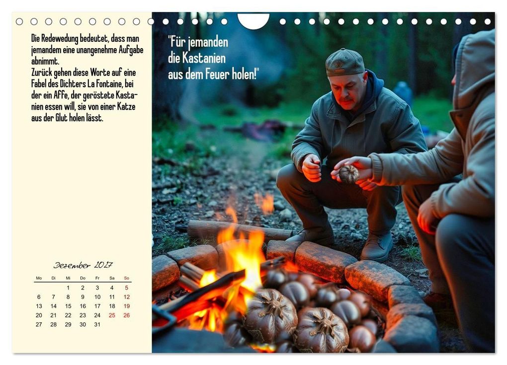 Weitere Ansicht: Illustrierte deutsche Redewendungen mit ihrer Bedeutung (Wandkalender 2027 DIN A4 quer), CALVENDO Monatskalender | Claudia Kleemann, Calvendo