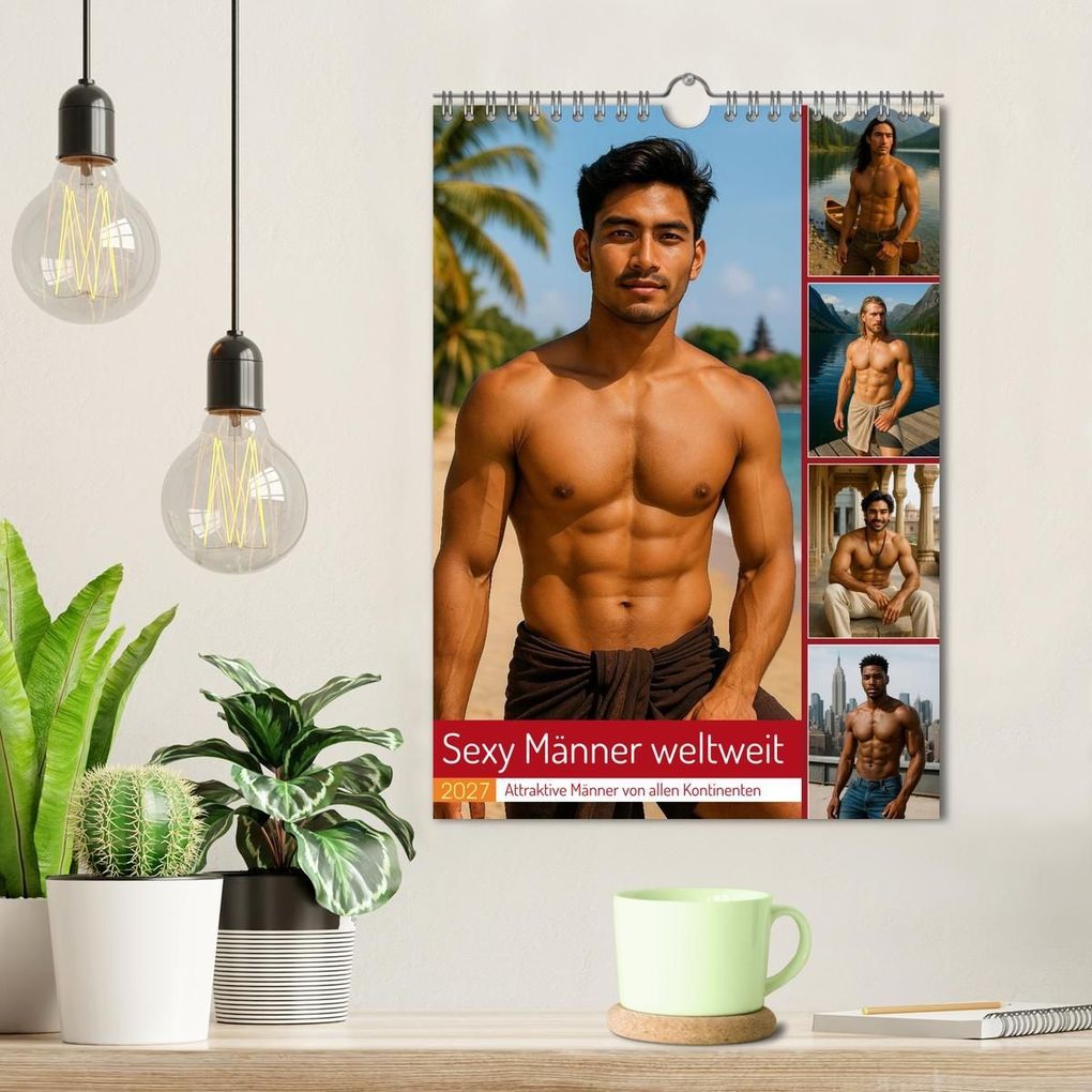 Weitere Ansicht: Sexy Männer weltweit (Wandkalender 2027 DIN A4 hoch), CALVENDO Monatskalender | Kerstin Waurick, Calvendo