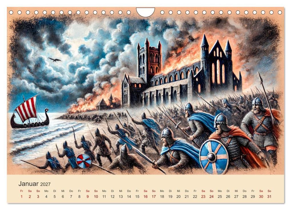Weitere Ansicht: Die Wikingerzeit - Helden, Könige und Entdeckungen (Wandkalender 2027 DIN A4 quer), CALVENDO Monatskalender | Anja Frost, Calvendo