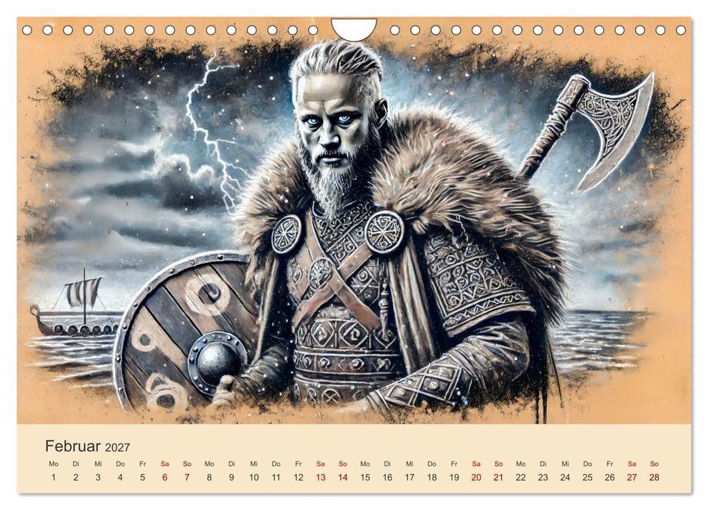 Weitere Ansicht: Die Wikingerzeit - Helden, Könige und Entdeckungen (Wandkalender 2027 DIN A4 quer), CALVENDO Monatskalender | Anja Frost, Calvendo