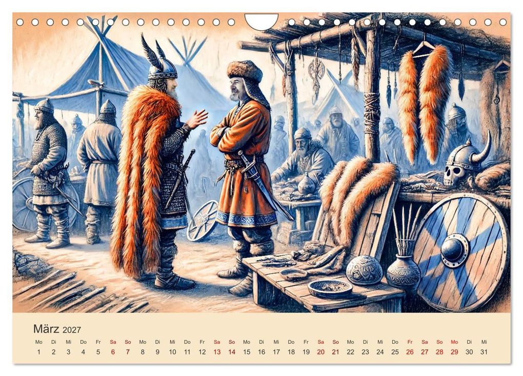 Weitere Ansicht: Die Wikingerzeit - Helden, Könige und Entdeckungen (Wandkalender 2027 DIN A4 quer), CALVENDO Monatskalender | Anja Frost, Calvendo