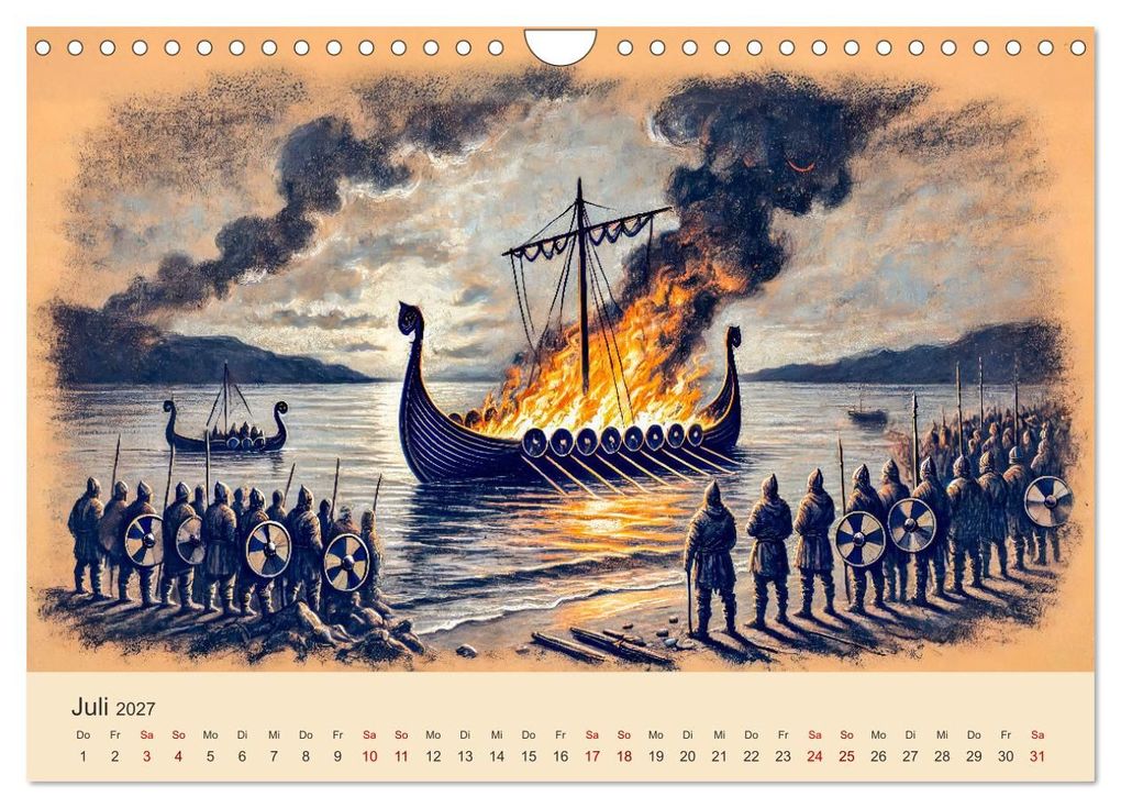 Weitere Ansicht: Die Wikingerzeit - Helden, Könige und Entdeckungen (Wandkalender 2027 DIN A4 quer), CALVENDO Monatskalender | Anja Frost, Calvendo
