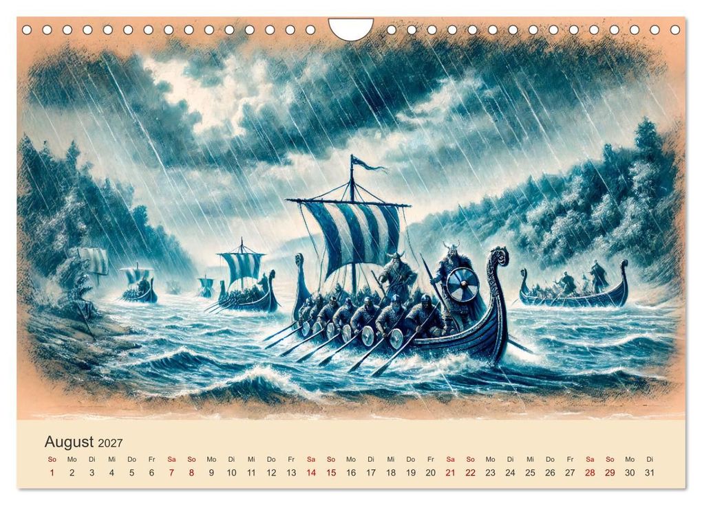 Weitere Ansicht: Die Wikingerzeit - Helden, Könige und Entdeckungen (Wandkalender 2027 DIN A4 quer), CALVENDO Monatskalender | Anja Frost, Calvendo