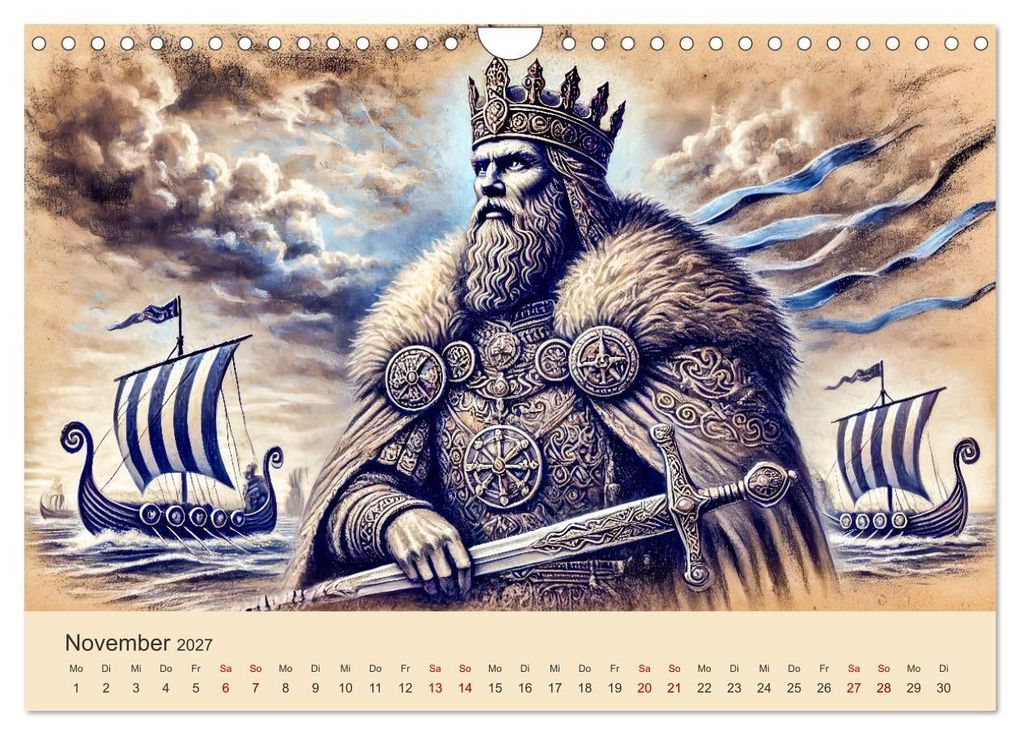 Weitere Ansicht: Die Wikingerzeit - Helden, Könige und Entdeckungen (Wandkalender 2027 DIN A4 quer), CALVENDO Monatskalender | Anja Frost, Calvendo