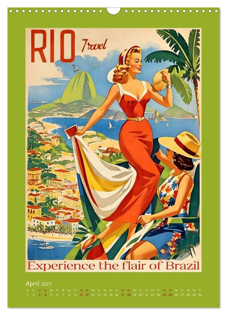 Weitere Ansicht: City Travel Poster - nostalgische Städtereise um die Welt (Wandkalender 2027 DIN A3 hoch), CALVENDO Monatskalender | Renate Utz, Calvendo