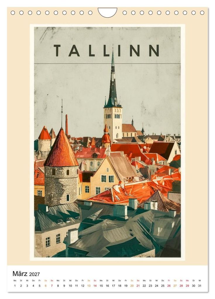 Weitere Ansicht: Retro Reise Poster - Fernweh der goldenen Jahre (Wandkalender 2027 DIN A4 hoch), CALVENDO Monatskalender | Meike und Peter Roder, Calvendo