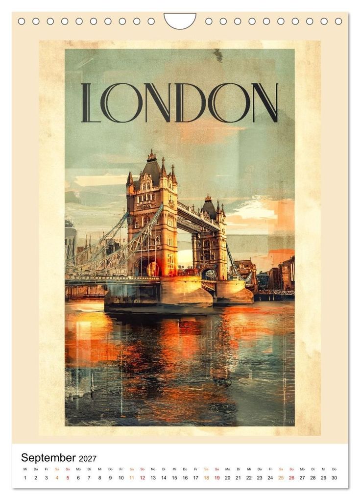 Weitere Ansicht: Retro Reise Poster - Fernweh der goldenen Jahre (Wandkalender 2027 DIN A4 hoch), CALVENDO Monatskalender | Meike und Peter Roder, Calvendo