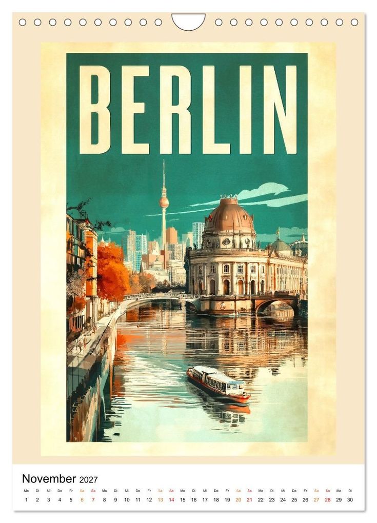 Weitere Ansicht: Retro Reise Poster - Fernweh der goldenen Jahre (Wandkalender 2027 DIN A4 hoch), CALVENDO Monatskalender | Meike und Peter Roder, Calvendo