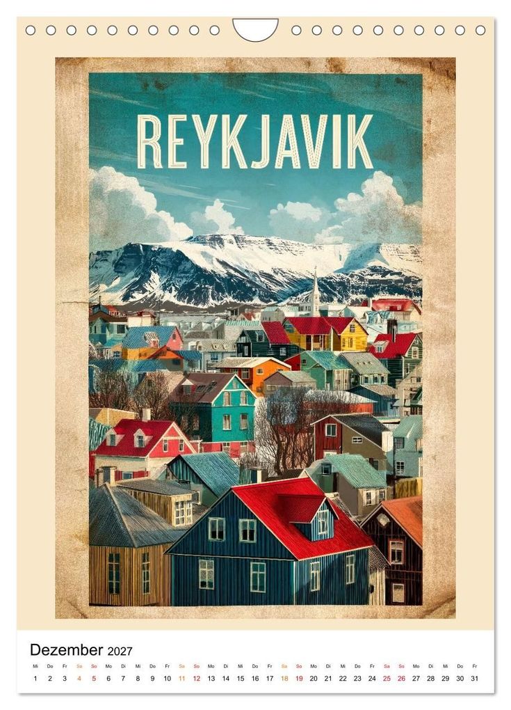 Weitere Ansicht: Retro Reise Poster - Fernweh der goldenen Jahre (Wandkalender 2027 DIN A4 hoch), CALVENDO Monatskalender | Meike und Peter Roder, Calvendo