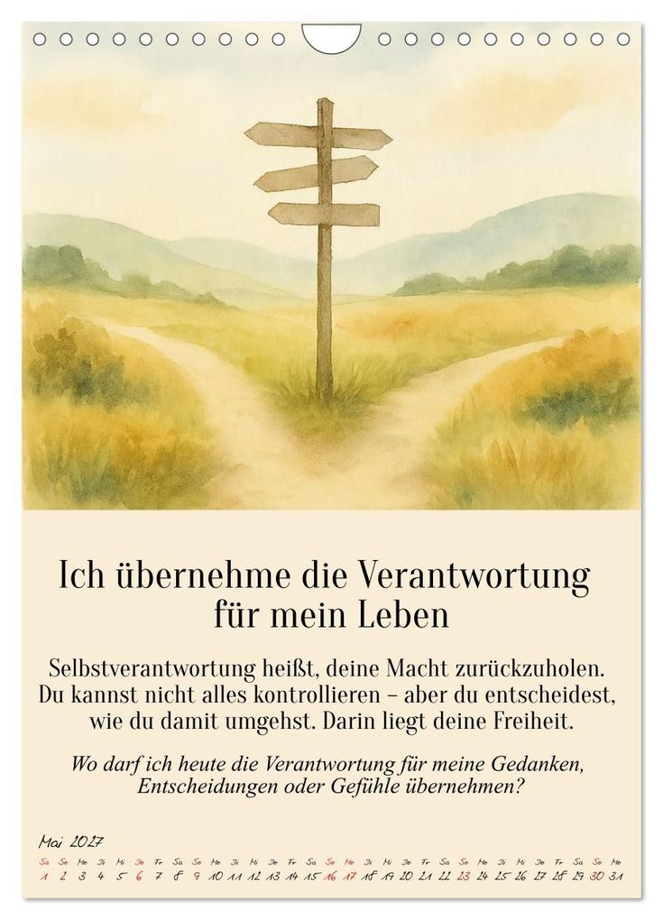 Weitere Ansicht: 12 Schlüssel zur inneren Freiheit - Ein Jahr für dein inneres Zuhause - liebevoll, mutig, echt. (Wandkalender 2027 DIN A4 hoch), CALVENDO Monatskalender | Fred Schimak, Calvendo