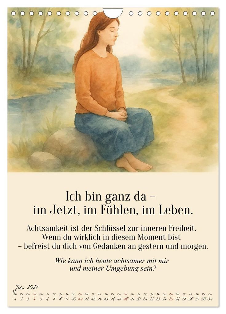 Weitere Ansicht: 12 Schlüssel zur inneren Freiheit - Ein Jahr für dein inneres Zuhause - liebevoll, mutig, echt. (Wandkalender 2027 DIN A4 hoch), CALVENDO Monatskalender | Fred Schimak, Calvendo