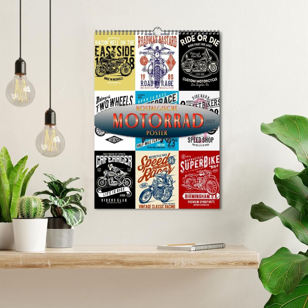 Weitere Ansicht: Motorrad - nostalgische Poster (Wandkalender 2027 DIN A3 hoch), CALVENDO Monatskalender | Peter Roder, Calvendo