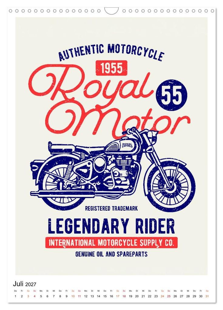 Weitere Ansicht: Motorrad - nostalgische Poster (Wandkalender 2027 DIN A3 hoch), CALVENDO Monatskalender | Peter Roder, Calvendo