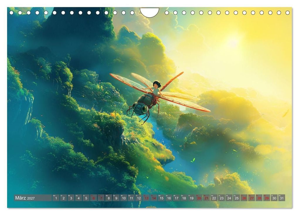 Weitere Ansicht: Spaziergang durch Anime Welten (Wandkalender 2027 DIN A4 quer), CALVENDO Monatskalender | Kerstin Waurick, Calvendo