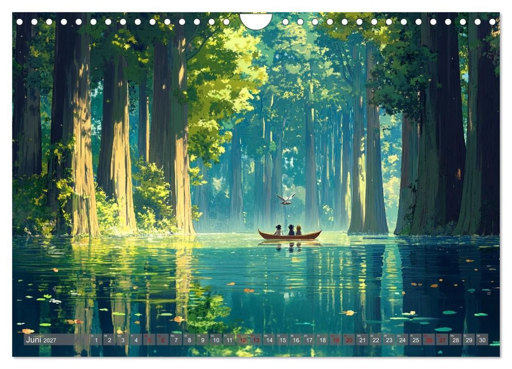 Weitere Ansicht: Spaziergang durch Anime Welten (Wandkalender 2027 DIN A4 quer), CALVENDO Monatskalender | Kerstin Waurick, Calvendo