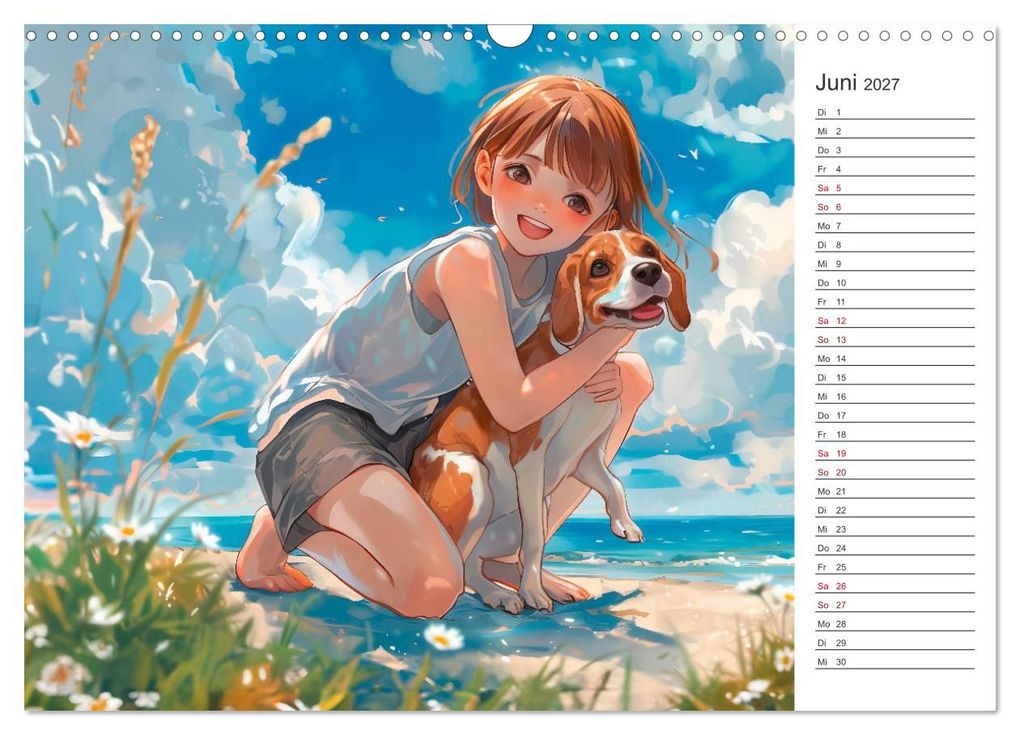 Weitere Ansicht: Anime-Freunde - Terminplaner mit niedlichen Tierfreundschaften (Wandkalender 2027 DIN A3 quer), CALVENDO Monatskalender | Anja Frost, Calvendo