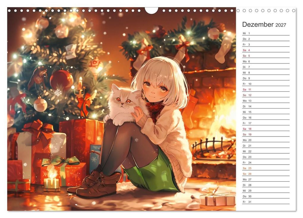 Weitere Ansicht: Anime-Freunde - Terminplaner mit niedlichen Tierfreundschaften (Wandkalender 2027 DIN A3 quer), CALVENDO Monatskalender | Anja Frost, Calvendo