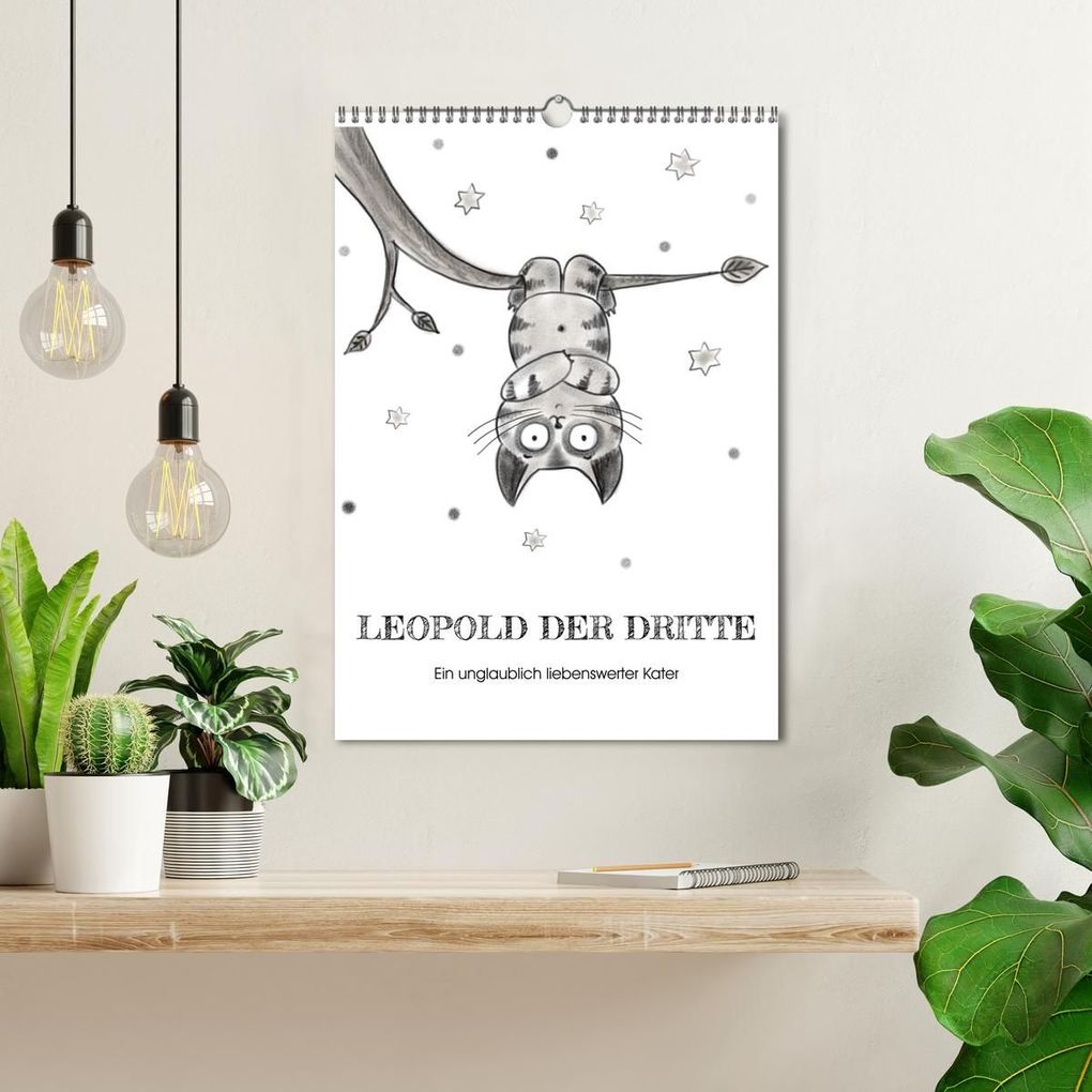 Weitere Ansicht: LEOPOLD DER DRITTE - Ein unglaublich liebenswerter Kater (Wandkalender 2027 DIN A3 hoch), CALVENDO Monatskalender | Danja Krampikowski, Calvendo