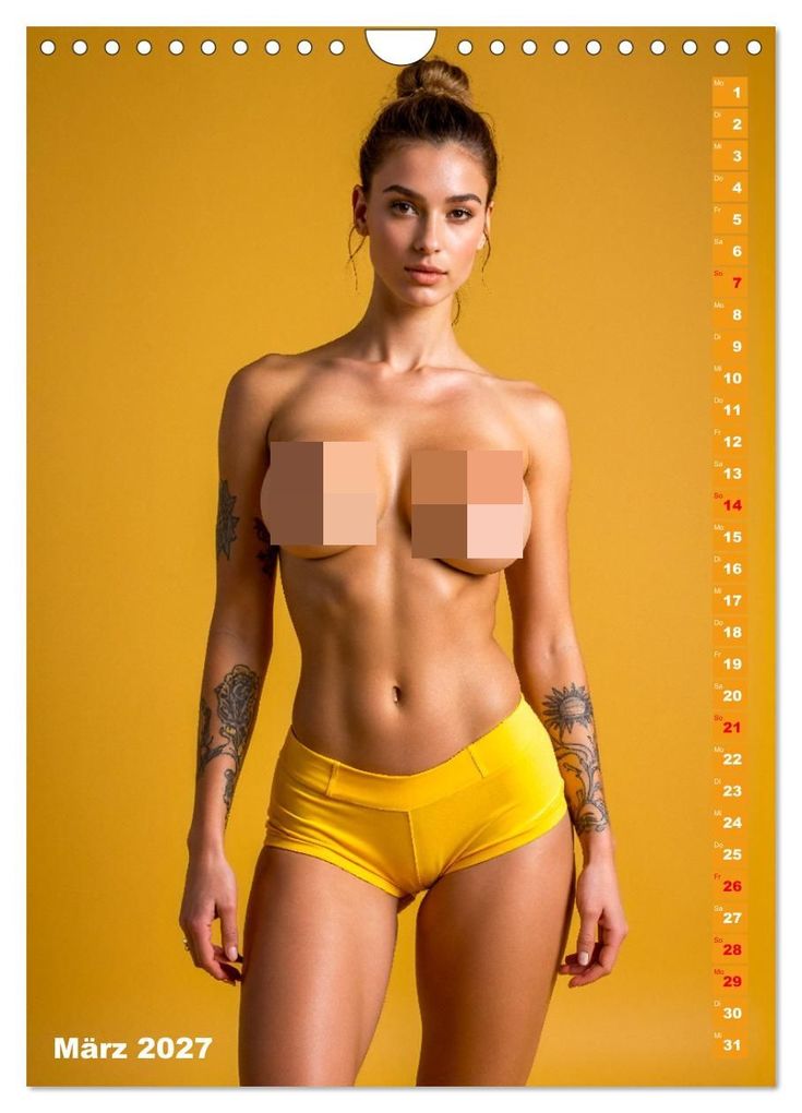 Weitere Ansicht: NACKTE BRÜSTE - Unzensierte Frauen mit Tattoo (Wandkalender 2027 DIN A4 hoch), CALVENDO Monatskalender | MB Fotografie, Calvendo