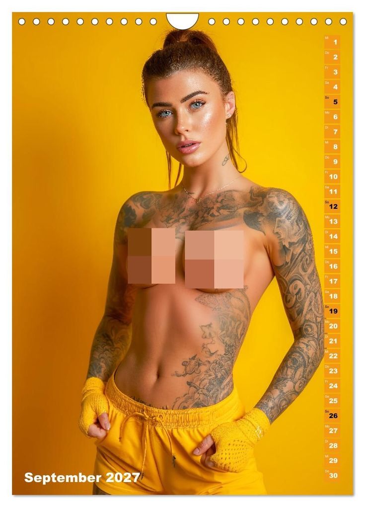 Weitere Ansicht: NACKTE BRÜSTE - Unzensierte Frauen mit Tattoo (Wandkalender 2027 DIN A4 hoch), CALVENDO Monatskalender | MB Fotografie, Calvendo