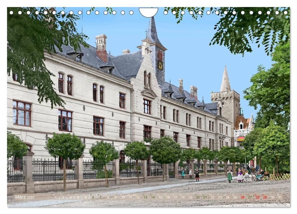 Weitere Ansicht: Historisches Aschersleben um 1900 - Kolorierte Schwarzweißfotos (Wandkalender 2027 DIN A4 quer), CALVENDO Monatskalender | André Tetsch, Calvendo