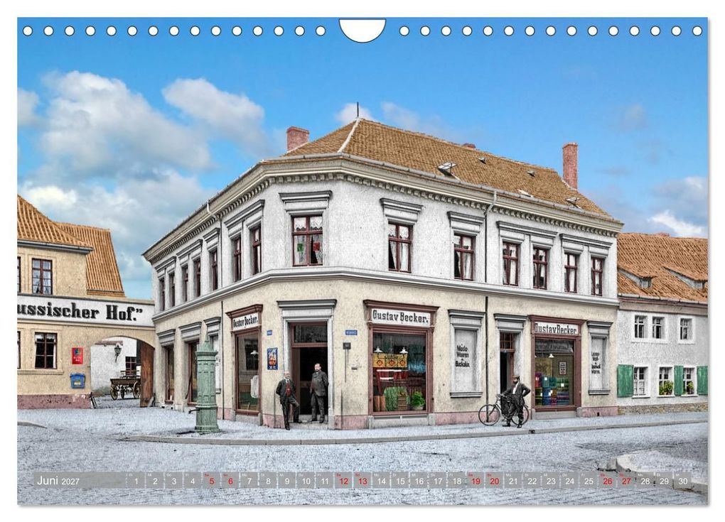 Weitere Ansicht: Historisches Aschersleben um 1900 - Kolorierte Schwarzweißfotos (Wandkalender 2027 DIN A4 quer), CALVENDO Monatskalender | André Tetsch, Calvendo