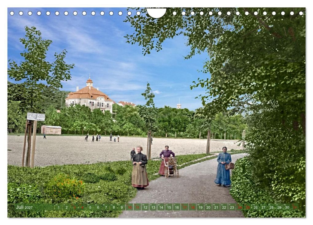 Weitere Ansicht: Historisches Aschersleben um 1900 - Kolorierte Schwarzweißfotos (Wandkalender 2027 DIN A4 quer), CALVENDO Monatskalender | André Tetsch, Calvendo