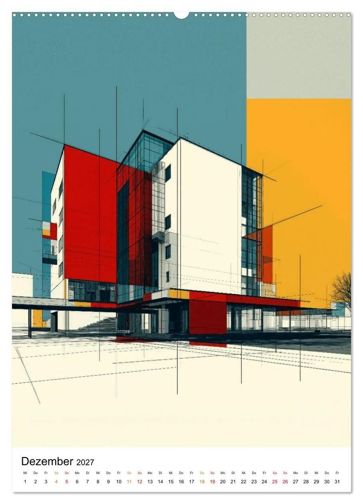 Weitere Ansicht: Bauhaus Re:Vision (Wandkalender 2027 DIN A2 hoch), CALVENDO Monatskalender | Meike und Peter Roder, Calvendo