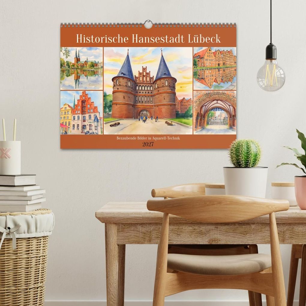 Weitere Ansicht: Historische Hansestadt Lübeck (Wandkalender 2027 DIN A3 quer), CALVENDO Monatskalender | Calvendo