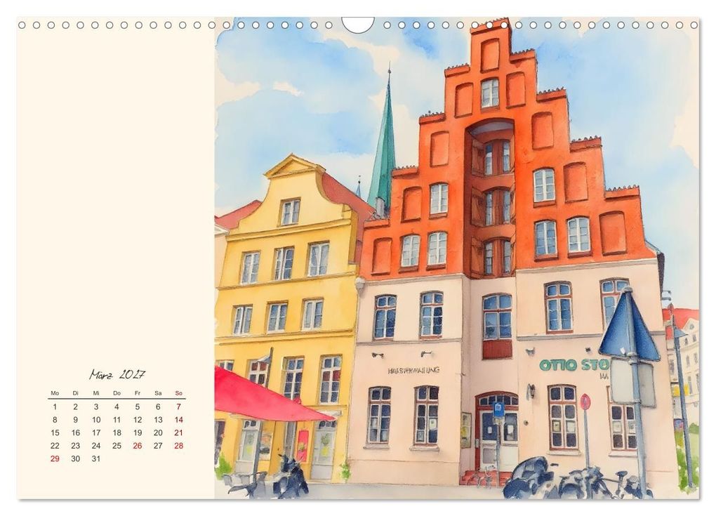 Weitere Ansicht: Historische Hansestadt Lübeck (Wandkalender 2027 DIN A3 quer), CALVENDO Monatskalender | Calvendo