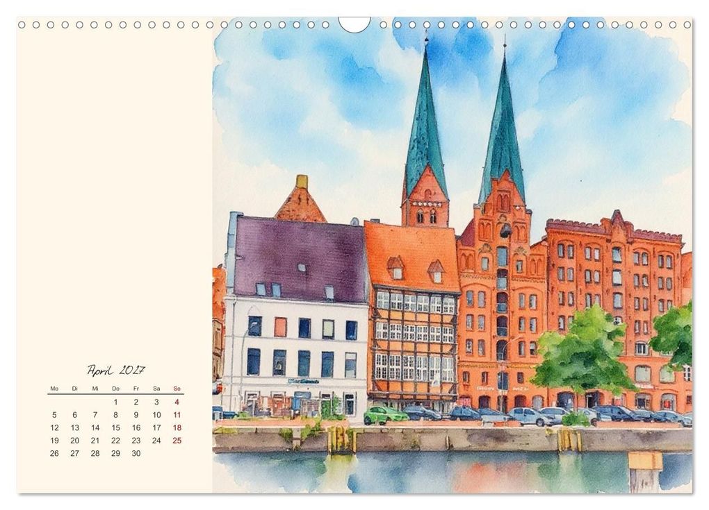 Weitere Ansicht: Historische Hansestadt Lübeck (Wandkalender 2027 DIN A3 quer), CALVENDO Monatskalender | Calvendo