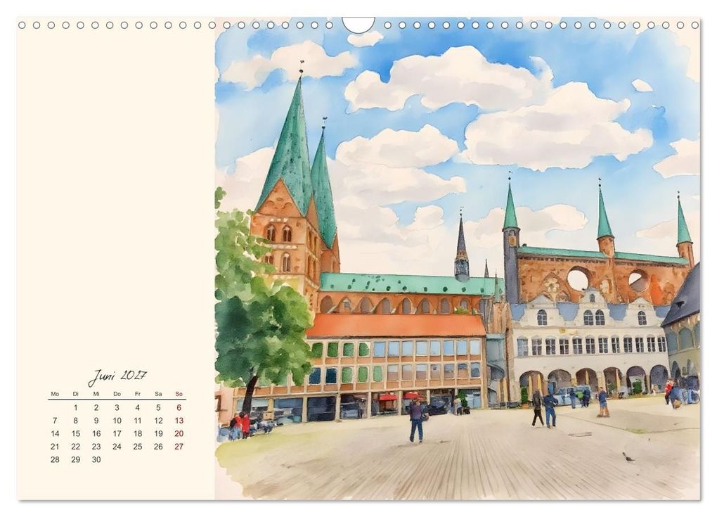 Weitere Ansicht: Historische Hansestadt Lübeck (Wandkalender 2027 DIN A3 quer), CALVENDO Monatskalender | Calvendo