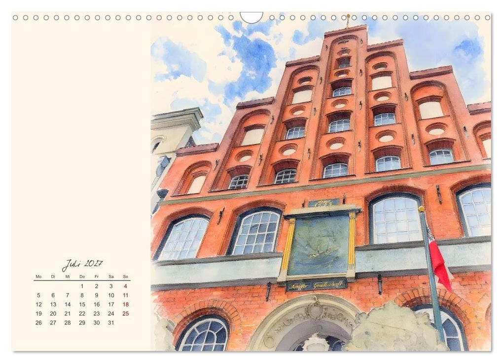 Weitere Ansicht: Historische Hansestadt Lübeck (Wandkalender 2027 DIN A3 quer), CALVENDO Monatskalender | Calvendo