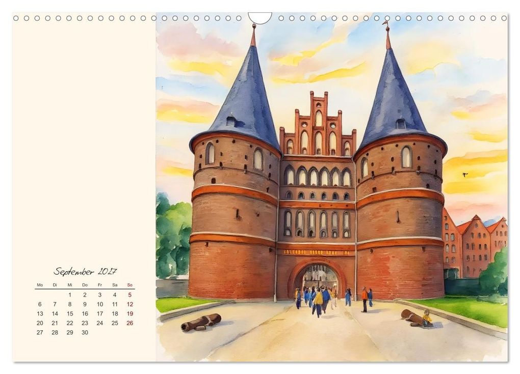 Weitere Ansicht: Historische Hansestadt Lübeck (Wandkalender 2027 DIN A3 quer), CALVENDO Monatskalender | Calvendo