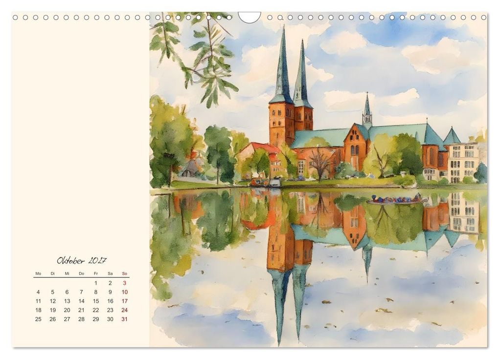 Weitere Ansicht: Historische Hansestadt Lübeck (Wandkalender 2027 DIN A3 quer), CALVENDO Monatskalender | Calvendo