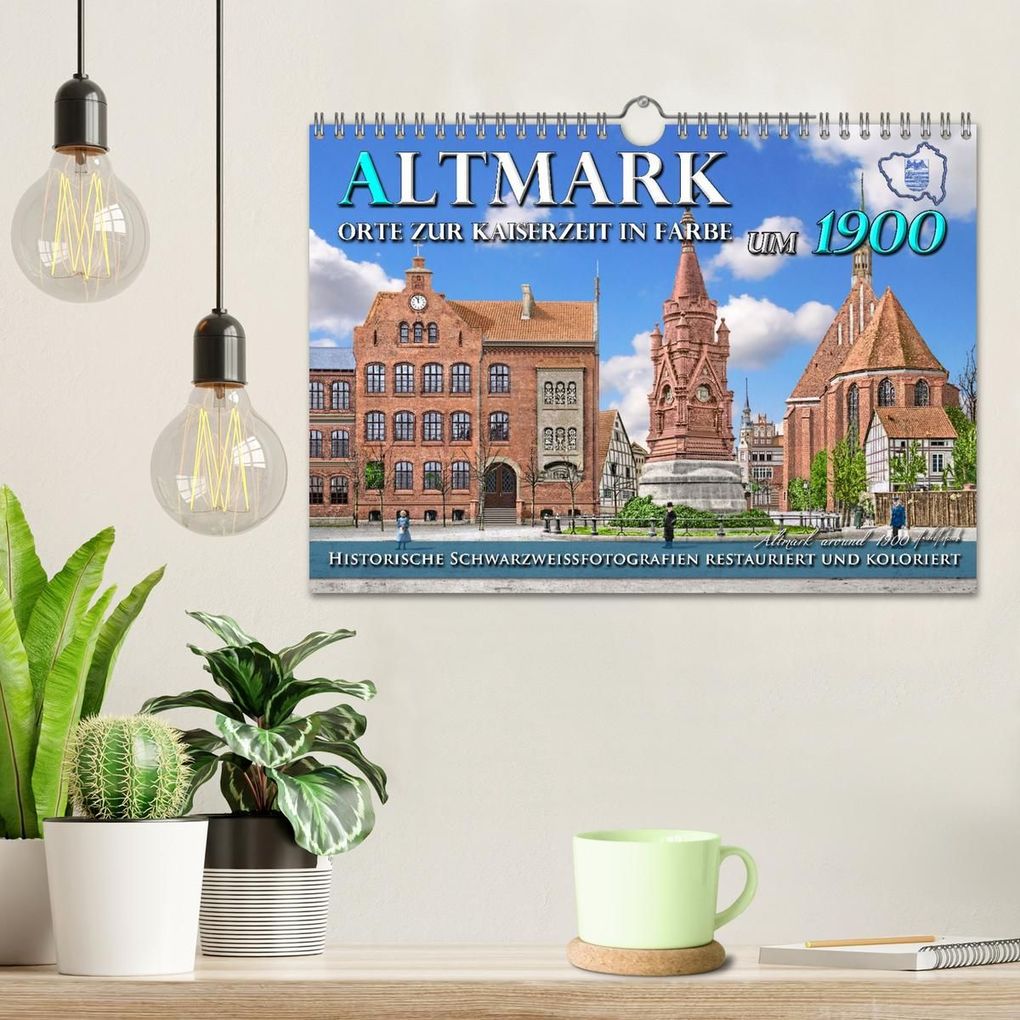 Weitere Ansicht: Altmark um 1900 - Orte zur Kaiserzeit in Farbe - kolorierte Fotografien (Wandkalender 2027 DIN A4 quer), CALVENDO Monatskalender | André Tetsch, Calvendo