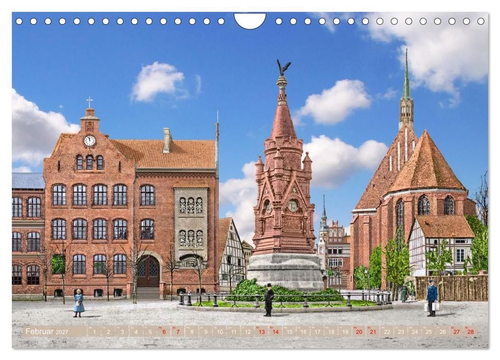 Weitere Ansicht: Altmark um 1900 - Orte zur Kaiserzeit in Farbe - kolorierte Fotografien (Wandkalender 2027 DIN A4 quer), CALVENDO Monatskalender | André Tetsch, Calvendo
