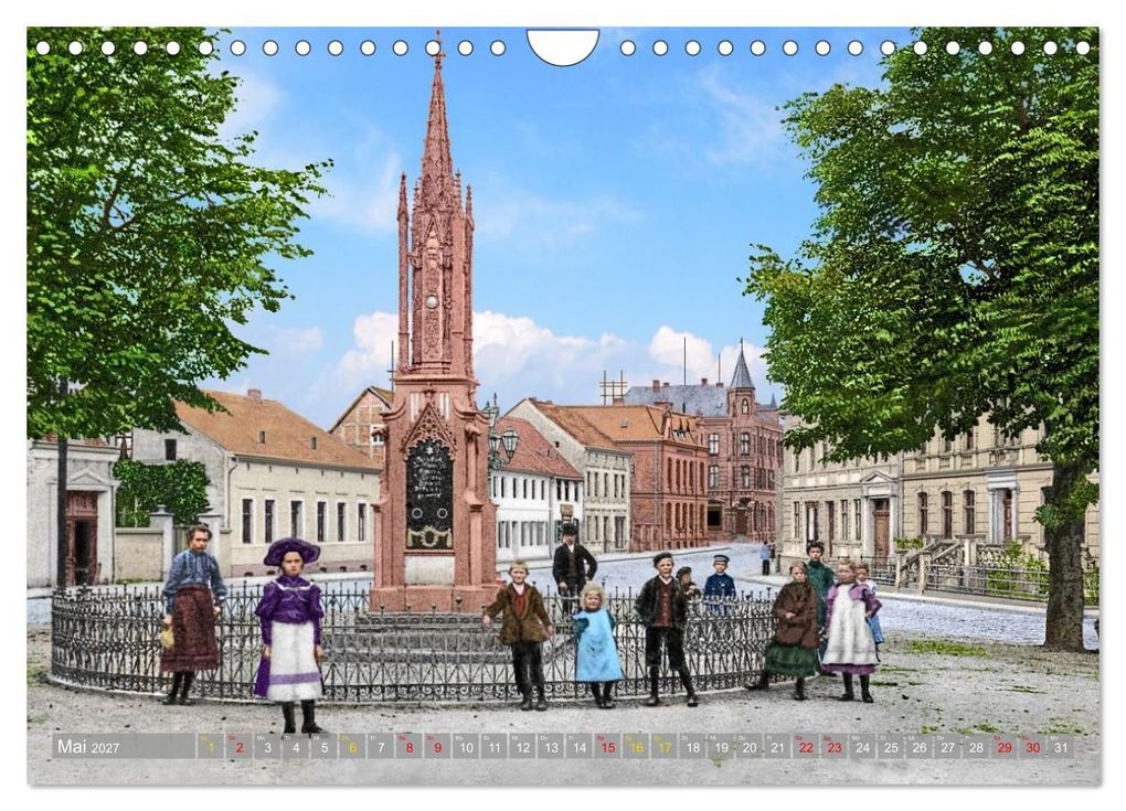 Weitere Ansicht: Altmark um 1900 - Orte zur Kaiserzeit in Farbe - kolorierte Fotografien (Wandkalender 2027 DIN A4 quer), CALVENDO Monatskalender | André Tetsch, Calvendo