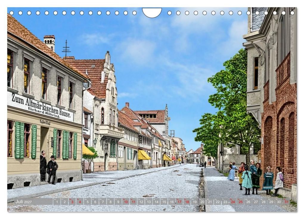 Weitere Ansicht: Altmark um 1900 - Orte zur Kaiserzeit in Farbe - kolorierte Fotografien (Wandkalender 2027 DIN A4 quer), CALVENDO Monatskalender | André Tetsch, Calvendo