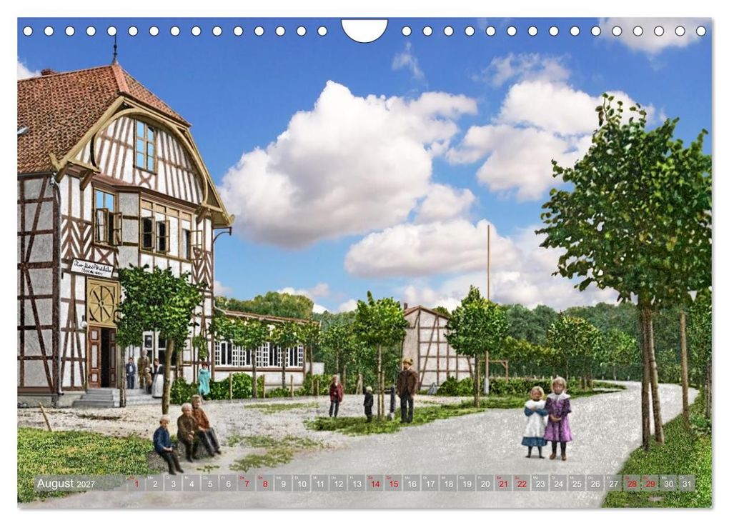 Weitere Ansicht: Altmark um 1900 - Orte zur Kaiserzeit in Farbe - kolorierte Fotografien (Wandkalender 2027 DIN A4 quer), CALVENDO Monatskalender | André Tetsch, Calvendo