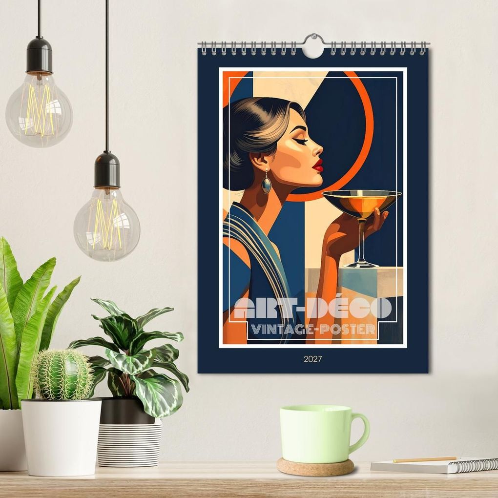 Weitere Ansicht: Art-Déco Vintage-Poster (Wandkalender 2027 DIN A4 hoch), CALVENDO Monatskalender | Werner Braun, Calvendo