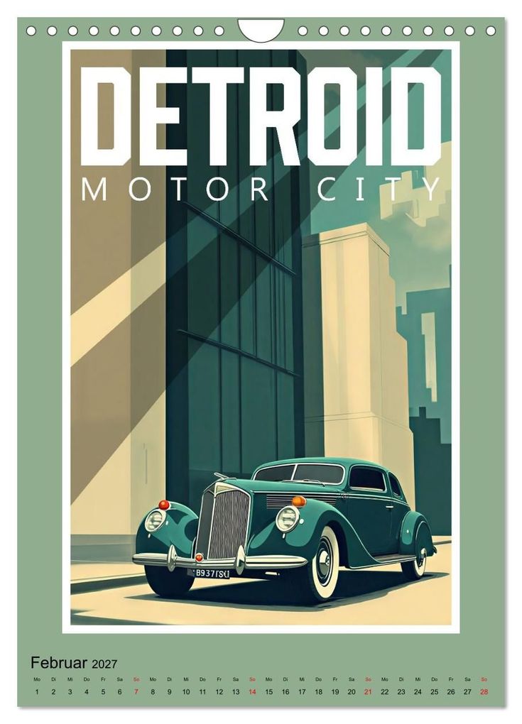 Weitere Ansicht: Art-Déco Vintage-Poster (Wandkalender 2027 DIN A4 hoch), CALVENDO Monatskalender | Werner Braun, Calvendo