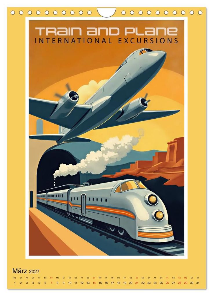 Weitere Ansicht: Art-Déco Vintage-Poster (Wandkalender 2027 DIN A4 hoch), CALVENDO Monatskalender | Werner Braun, Calvendo