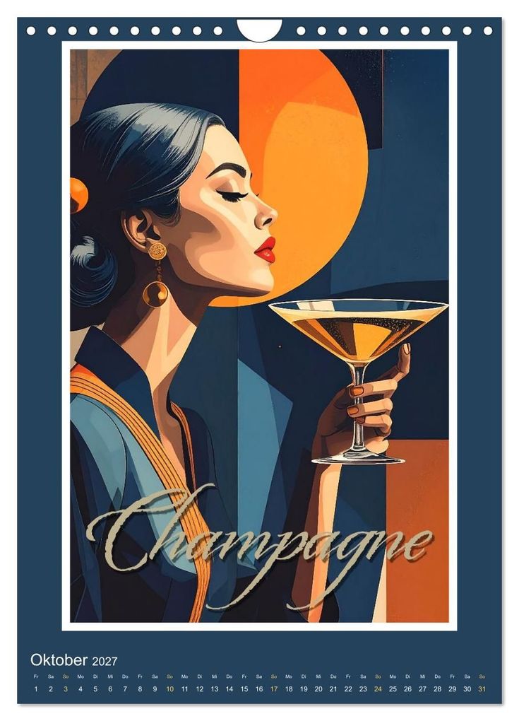 Weitere Ansicht: Art-Déco Vintage-Poster (Wandkalender 2027 DIN A4 hoch), CALVENDO Monatskalender | Werner Braun, Calvendo