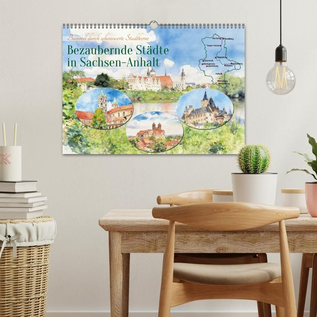 Weitere Ansicht: Bezaubernde Städte in Sachsen-Anhalt (Wandkalender 2027 DIN A3 quer), CALVENDO Monatskalender | Claudia Kleemann