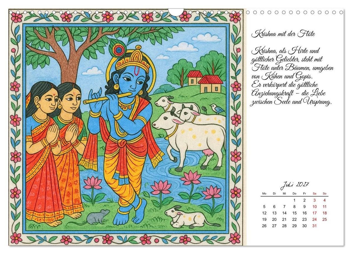 Weitere Ansicht: Götterwelten des Hinduismus (Wandkalender 2027 DIN A3 quer), CALVENDO Monatskalender | Kerstin Waurick, Calvendo