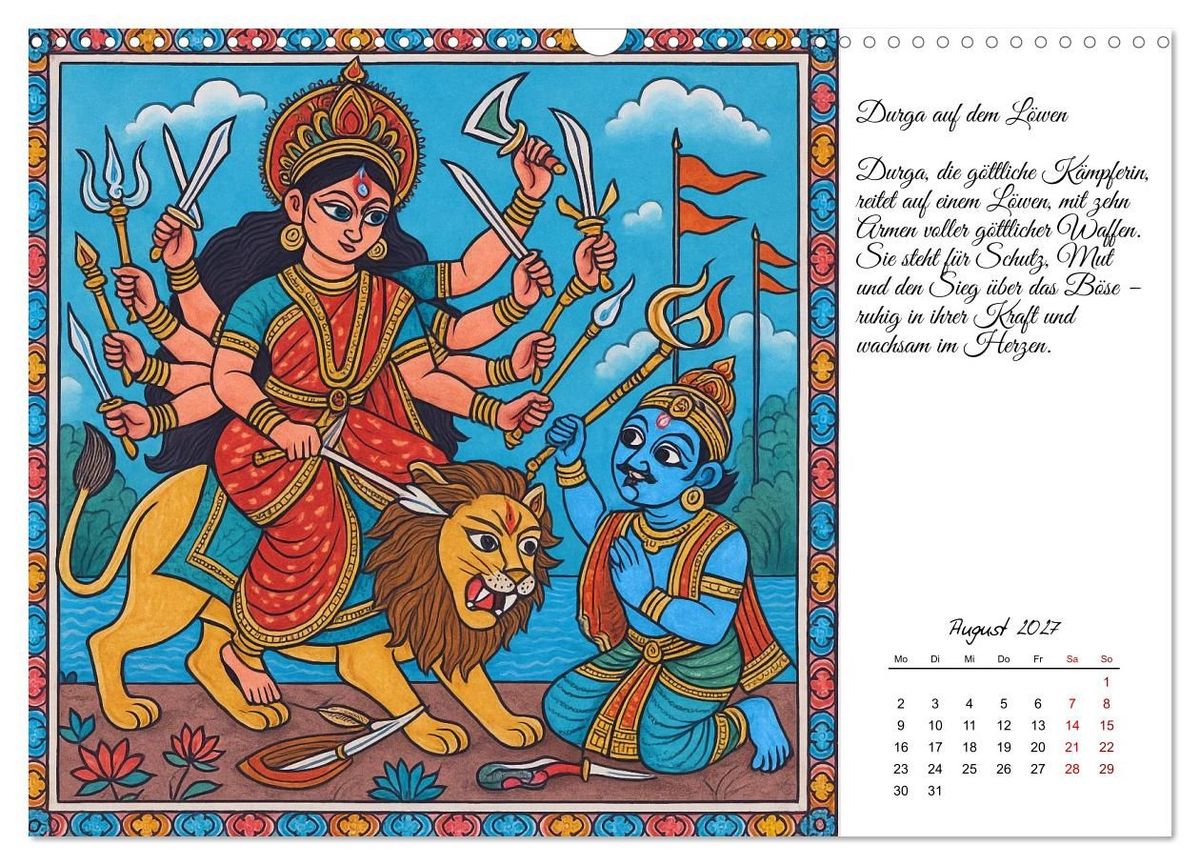 Weitere Ansicht: Götterwelten des Hinduismus (Wandkalender 2027 DIN A3 quer), CALVENDO Monatskalender | Kerstin Waurick, Calvendo