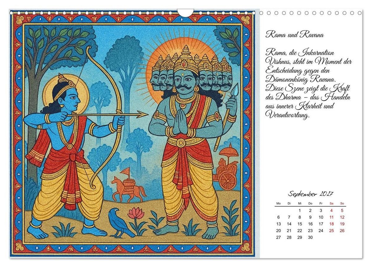 Weitere Ansicht: Götterwelten des Hinduismus (Wandkalender 2027 DIN A3 quer), CALVENDO Monatskalender | Kerstin Waurick, Calvendo