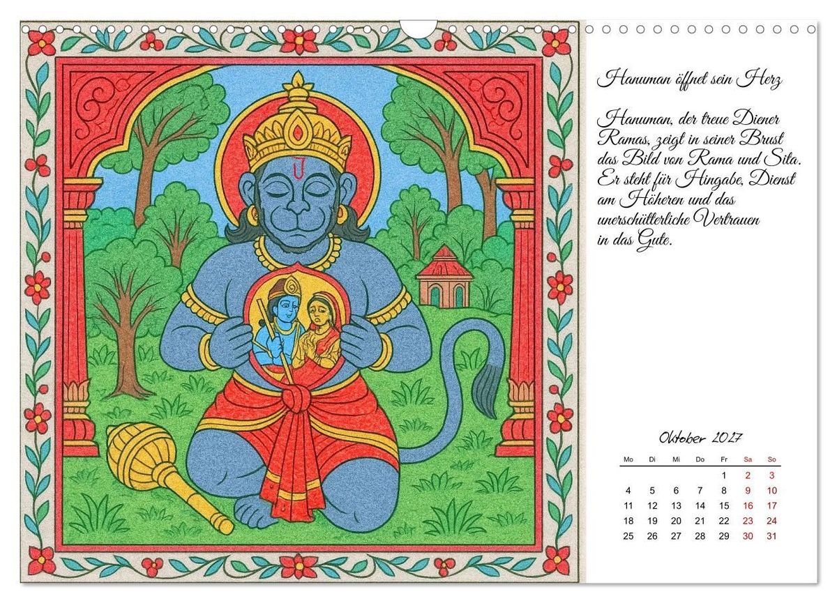 Weitere Ansicht: Götterwelten des Hinduismus (Wandkalender 2027 DIN A3 quer), CALVENDO Monatskalender | Kerstin Waurick, Calvendo