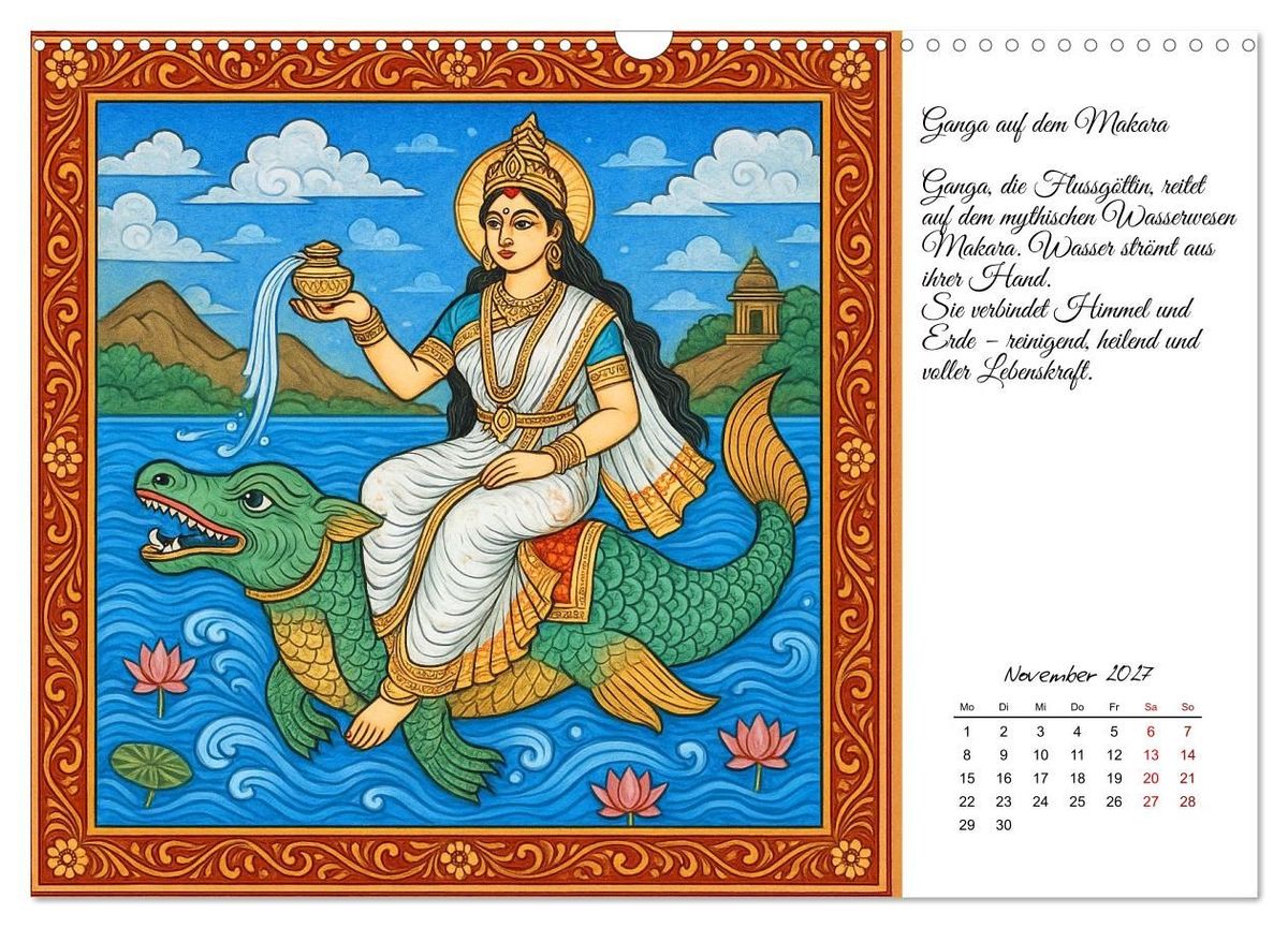 Weitere Ansicht: Götterwelten des Hinduismus (Wandkalender 2027 DIN A3 quer), CALVENDO Monatskalender | Kerstin Waurick, Calvendo